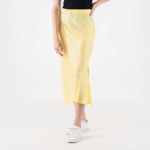 Pure friday - Purbandra satin skirt - Nederdele - Gul - XL
