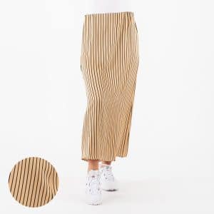 Pure friday - Pursarah satin skirt - Nederdele - GOLD/BLACK STRIPE - XL