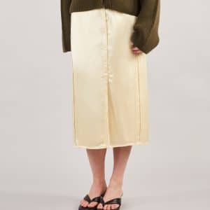 Acne Studios Light Satin Skirt Gul 36
