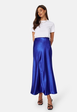 BUBBLEROOM Nicolette Satin Skirt Blue XL