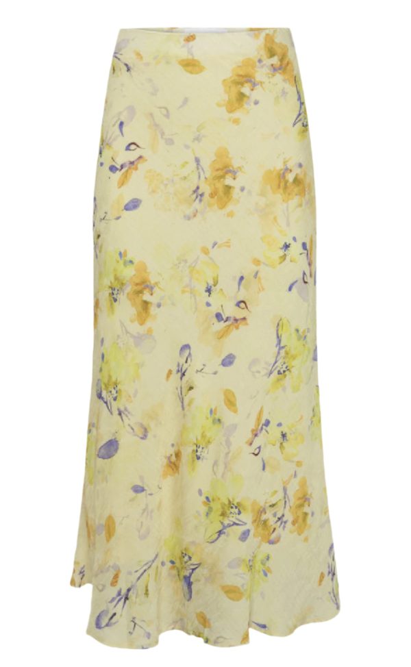 Moves Nederdel - Gebry Satin - Pastel Yellow