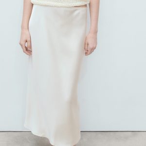 Midi Satin Skirt
