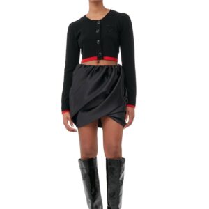 Double Satin Mini Skirt