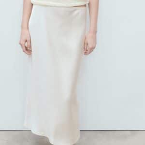 Midi Satin Skirt